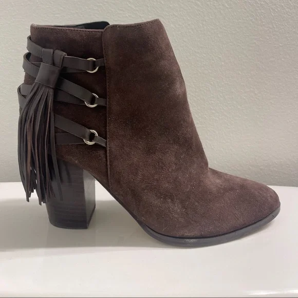 Marc Fisher Booties with Fringe Detail - Picture 3 of 8